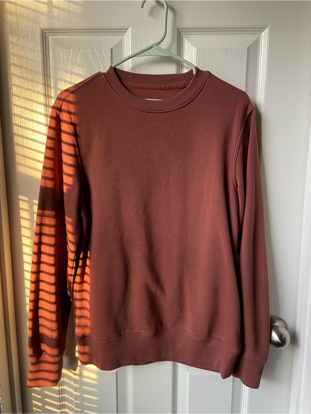 Unisex oversized Crewneck Sweater in Rust - Goodfellow